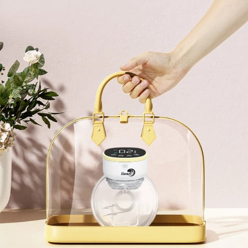 tire-lait main libre sac transport jaune