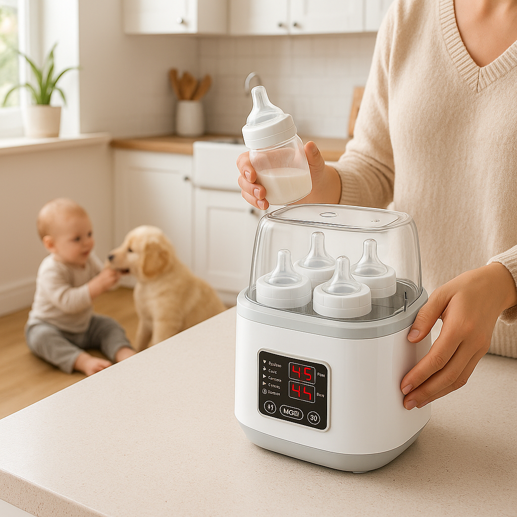 chauffe biberon multifonction bébé joue chien