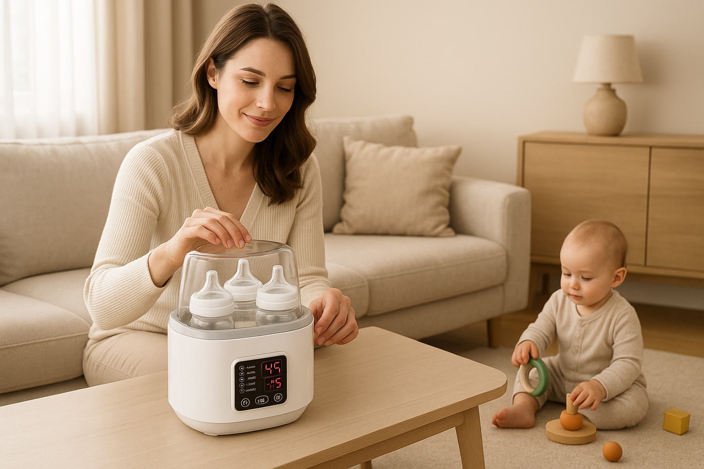 chauffe biberon multifonction bébé maman salon