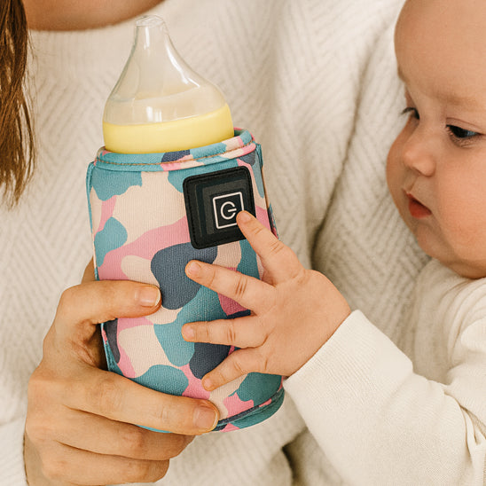 chauffe biberon nomade bébé pinkcamo