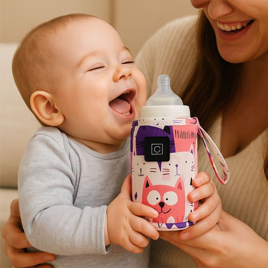 Chauffe biberon portable​ rose