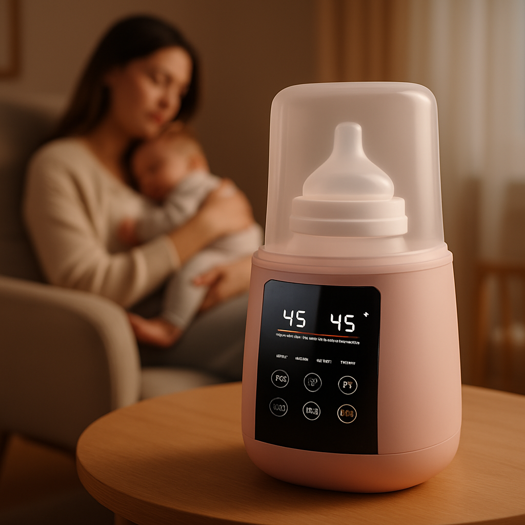 chauffe biberon rose