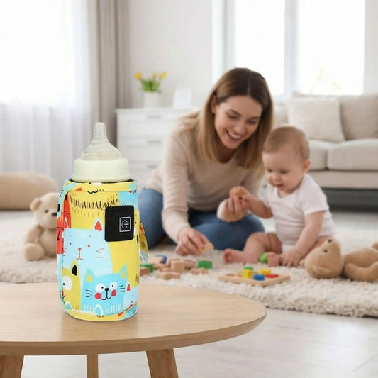 maman bébé joue chauffe biberon portable