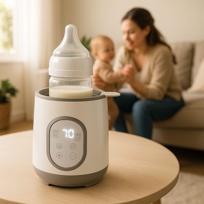 maman bébé salon chauffe biberon