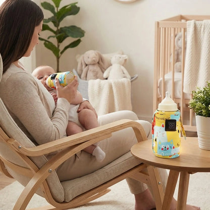 maman chaise berçante chauffe biberon portable