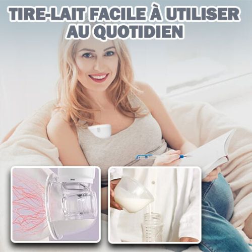 Tire Lait mains libres Blanc - BabyMilk™ - Pour Bébé Maman