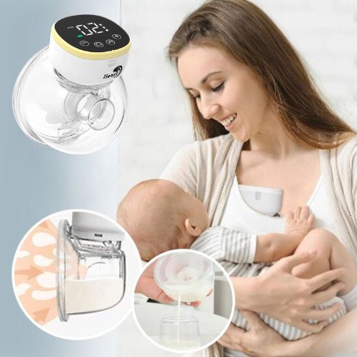 Tire Lait mains libres Jaune - BabyMilk™ - Pour Bébé Maman